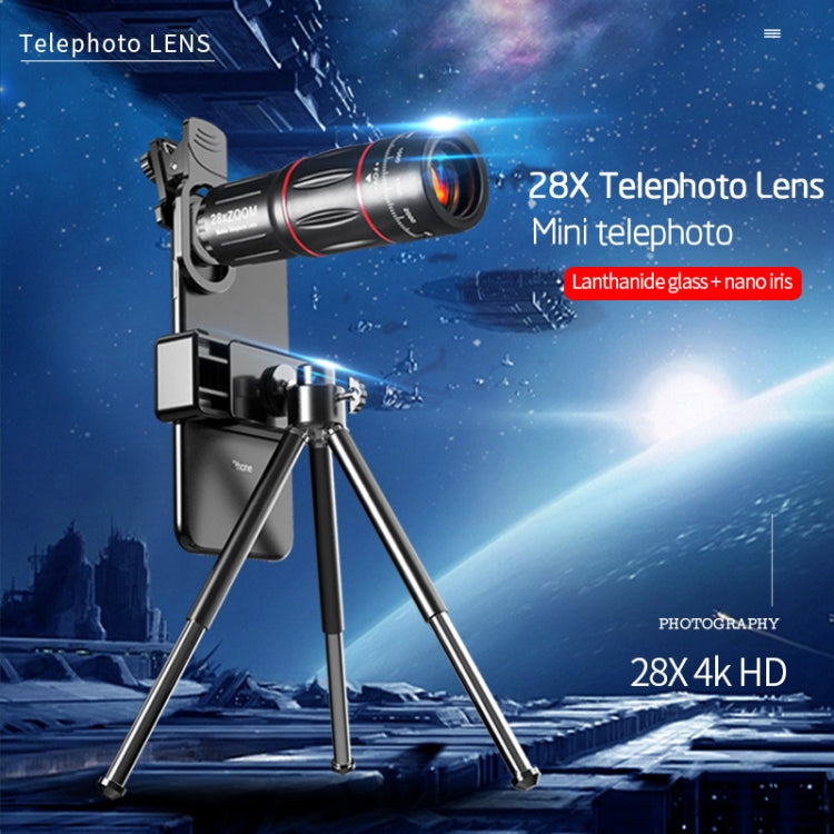 W28-QK Mobile Phone Universal Lens Telescope 28X Big Pocket Set, Big Pocket