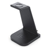 10W 3 in 1 QC 3.0  Vertical Multi-function Wireless Charger with Stand Function, Suitable for Mobile Phones / Apple Watch / AirPods