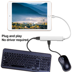 S-206 3 in 1 8 Pin Male to 2 x USB 3.0 + 8 Pin Female Camera Reader Adapter, S-206