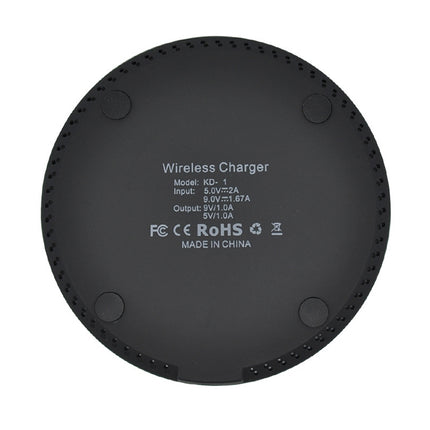 KD-1 Ultra-thin 10W Normal Charging Wireless Charger, Normal Charging, Black, Normal Charging, White