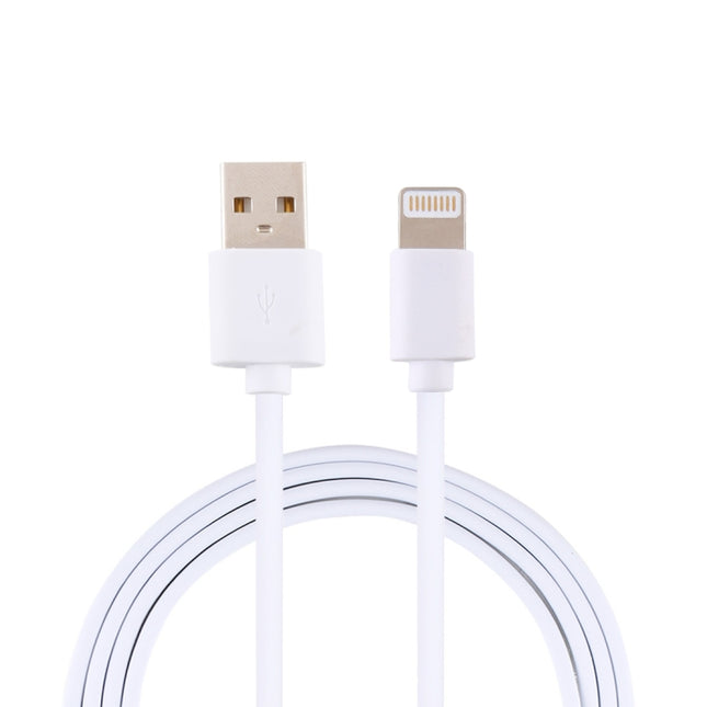 2A USB Male to 8 Pin Male Interface Injection Plastic Charge Cable, Length: 1.5m, 8 Pin