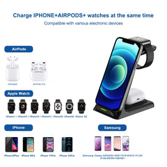 C200 3 in 1 QI Wireless Charger for iPhone & AirPods & Apple Watch