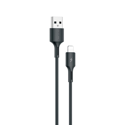 WK WDC-136 USB to 8 Pin 3A Fast Charing Data Cable, USB to 8 Pin(Black)