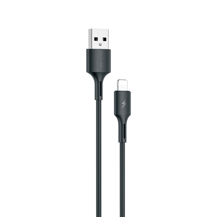 WK WDC-136 USB to 8 Pin 3A Fast Charing Data Cable, USB to 8 Pin(Black)
