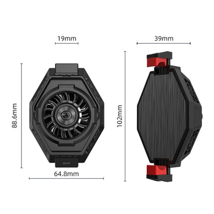 MB-F3 Mobile Phone Live Broadcast Gaming Semiconductor Radiator Back Clamp Cooling Fan, MB-F3