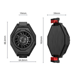 MB-F3 Mobile Phone Live Broadcast Gaming Semiconductor Radiator Back Clamp Cooling Fan, MB-F3