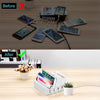 659Q 80W 4 Ports QC3.0 Fast Charging Dock USB Smart Charger with Phone & Tablet Holder, US Plug