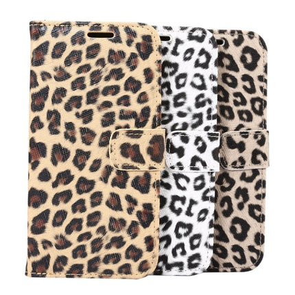 For iPhone X Leopard Pattern PU + PC Horizontal Flip Leather Protective Case with Holder & Card Slots