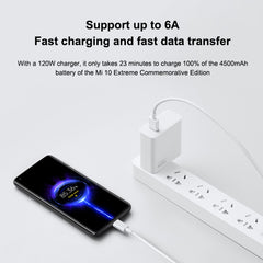 Original Xiaomi 6A USB to USB-C / Type-C Fast Charging Data Cable, Length: 1m, 6A, Length: 1m