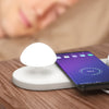 HQ-UD11 10W 4 in 1 Mobile Phone Fast Wireless Charger with Mushroom LED Light & Phone Holder, Length: 1.2m