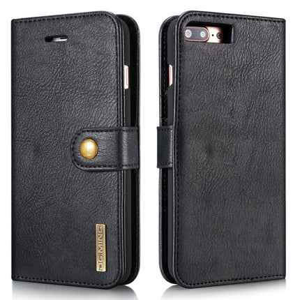 DG.MING for iPhone 8 Plus & iPhone 7 Plus Crazy Horse Texture Horizontal Flip Detachable Magnetic Protective Case with Holder & Card Slots & Wallet, iPhone 8P & 7P