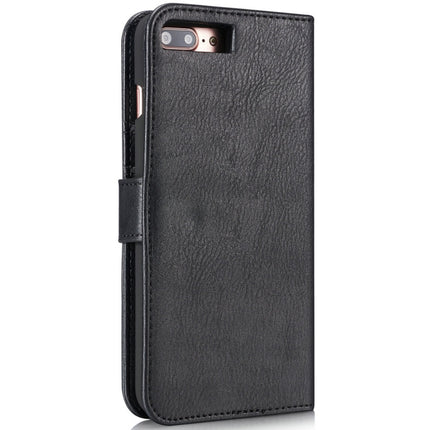 DG.MING for iPhone 8 Plus & iPhone 7 Plus Crazy Horse Texture Horizontal Flip Detachable Magnetic Protective Case with Holder & Card Slots & Wallet, iPhone 8P & 7P