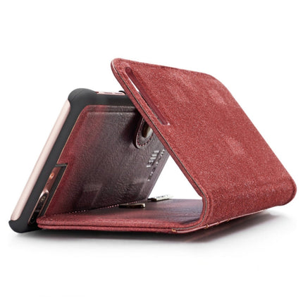 DG.MING for iPhone 8 Plus & iPhone 7 Plus Crazy Horse Texture Horizontal Flip Detachable Magnetic Protective Case with Holder & Card Slots & Wallet, iPhone 8P & 7P