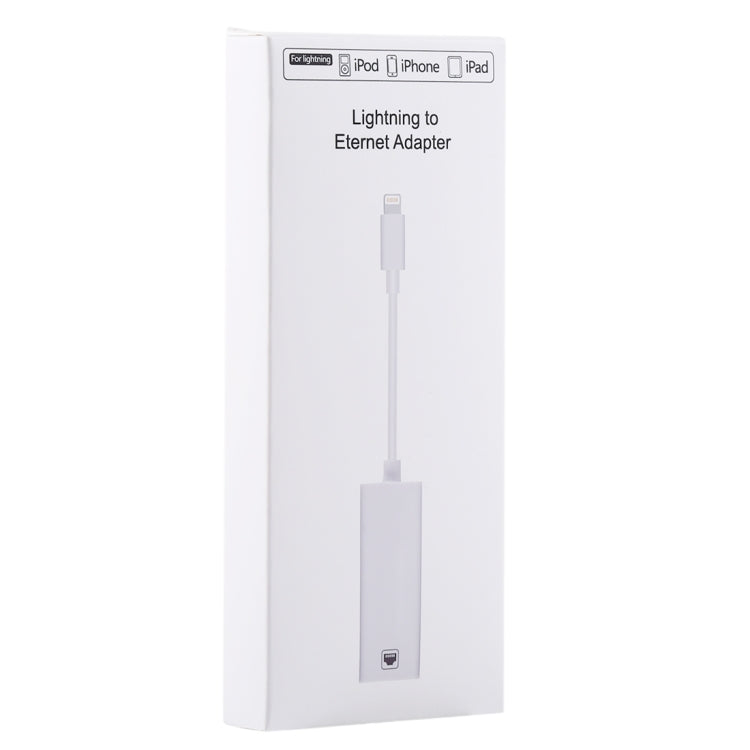 NK107A1 8 Pin to RJ45 Ethernet LAN Network Adapter Cable for iPhone / iPad Series, Total Length: 16cm