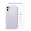 For iPhone 11 50pcs  9H 2.5D Half - Screen Transparent Mobile Phone Tempered Glass Film Back Film, For iPhone 11 (50 PCS)