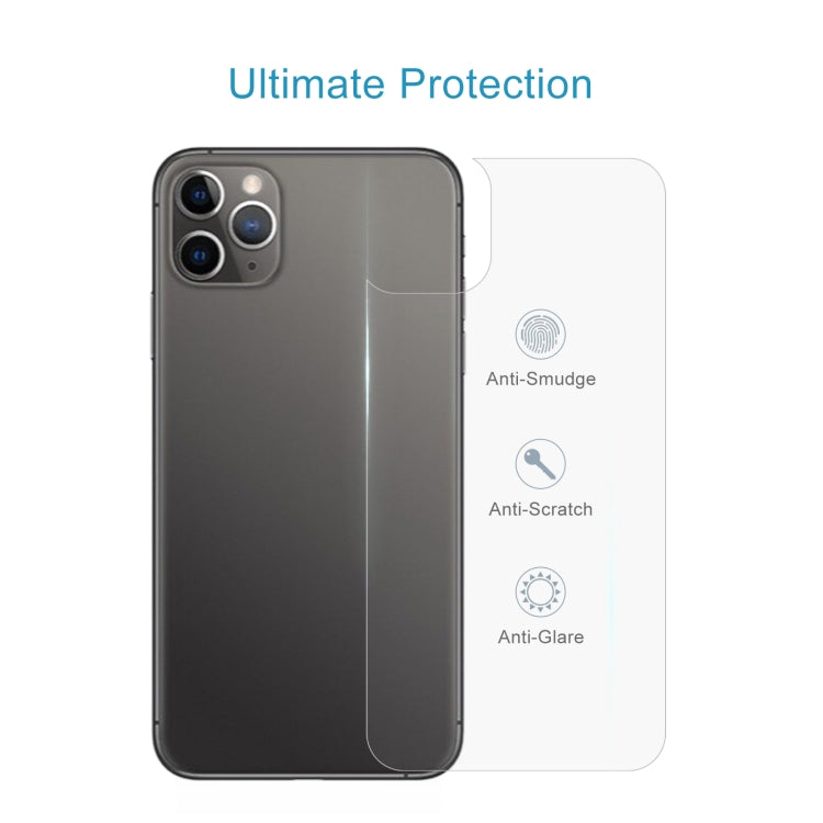 50 PCS For iPhone 11 Pro Max 9H 2.5D Half - Screen Transparent Mobile Phone Tempered Glass Film Back Film, For iPhone 11 Pro Max (50 PCS)