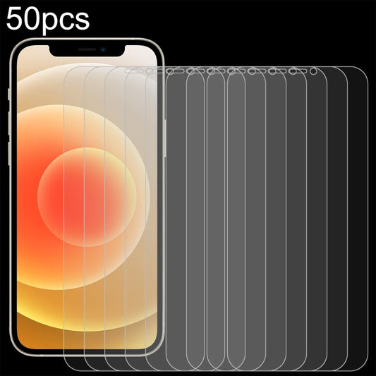 For iPhone 12 / 12 Pro 50pcs 0.26mm 9H 2.5D Tempered Glass Film (Open Hole), For iPhone 12 / 12 Pro