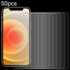 For iPhone 12 / 12 Pro 50pcs 0.26mm 9H 2.5D Tempered Glass Film (Open Hole), For iPhone 12 / 12 Pro