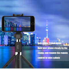 2 in 1 Foldable Bluetooth Shutter Remote Selfie Stick Tripod for iPhone and Android Phones