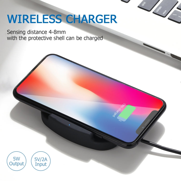 QK11 10W ABS + PC Fast Charging Qi Wireless Charger Pad, QK11 Black, QK11 Gold, QK11 Blue