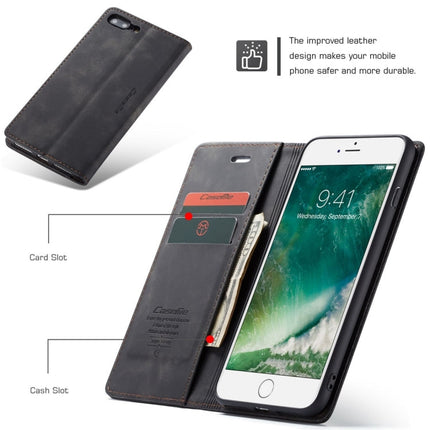 CaseMe-013 Multifunctional Retro Frosted Horizontal Flip Leather Case for iPhone 7 Plus / 8 Plus, with Card Slot & Holder & Wallet