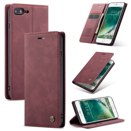 CaseMe-013 Multifunctional Retro Frosted Horizontal Flip Leather Case for iPhone 7 Plus / 8 Plus, with Card Slot & Holder & Wallet