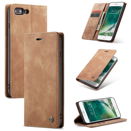 CaseMe-013 Multifunctional Retro Frosted Horizontal Flip Leather Case for iPhone 7 Plus / 8 Plus, with Card Slot & Holder & Wallet
