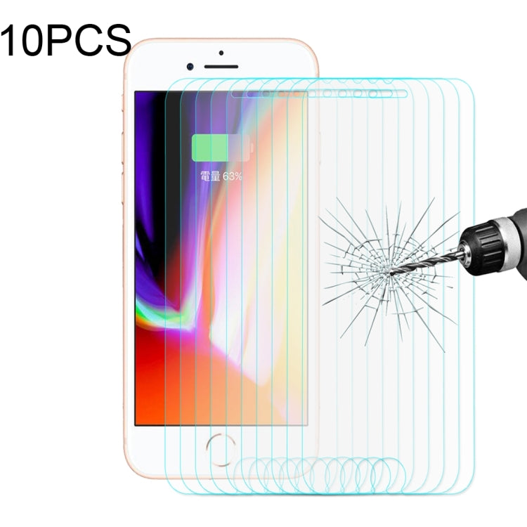 10 PCS ENKAY for iPhone 8 Plus & 7 Plus 0.26mm 9H Hardness 2.5D Curved Tempered Glass Screen Film, For 8P & 7P(10pcs)