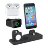 3 in 1 Silicone Charging Dock for AirPods Pro & Apple Watch & iPhone, with Bracket Funtcion