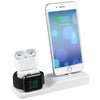 3 in 1 Silicone Charging Dock for AirPods Pro & Apple Watch & iPhone, with Bracket Funtcion