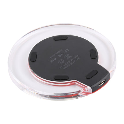 FANTASY 5V 1A Output Qi Standard Ultra-thin Wireless Charger with Charging Indicator, Support QI Standard Phones, FANTASY 5V 1A, FANTASY White