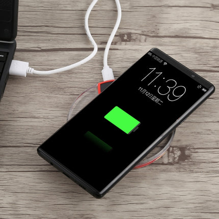 FANTASY 5V 1A Output Qi Standard Ultra-thin Wireless Charger with Charging Indicator, Support QI Standard Phones, FANTASY 5V 1A, FANTASY White