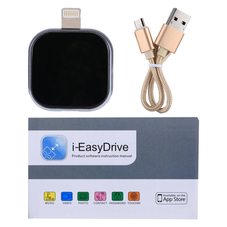 RQW-18S 8 Pin 16GB Multi-functional Flash Disk Drive with USB / Micro USB to Micro USB Cable, RQW-18S Black, RQW-18S Gold