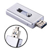 RQW-02 3 in 1 USB 2.0 & 8 Pin & Micro USB 32GB Flash Drive, RQW-02 Silver