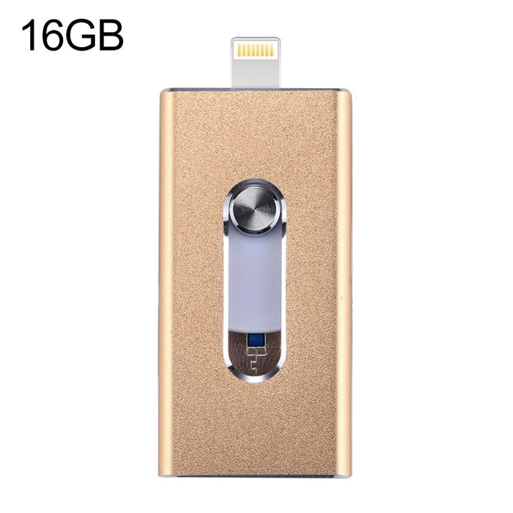 RQW-02  3 in 1 USB 2.0 & 8 Pin & Micro USB 16GB Flash Drive, RQW-02 Black, RQW-02 Gold, RQW-02 Blue, RQW-02 Red, RQW-02 Silver