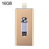 RQW-02  3 in 1 USB 2.0 & 8 Pin & Micro USB 16GB Flash Drive, RQW-02 Black, RQW-02 Gold, RQW-02 Blue, RQW-02 Red, RQW-02 Silver