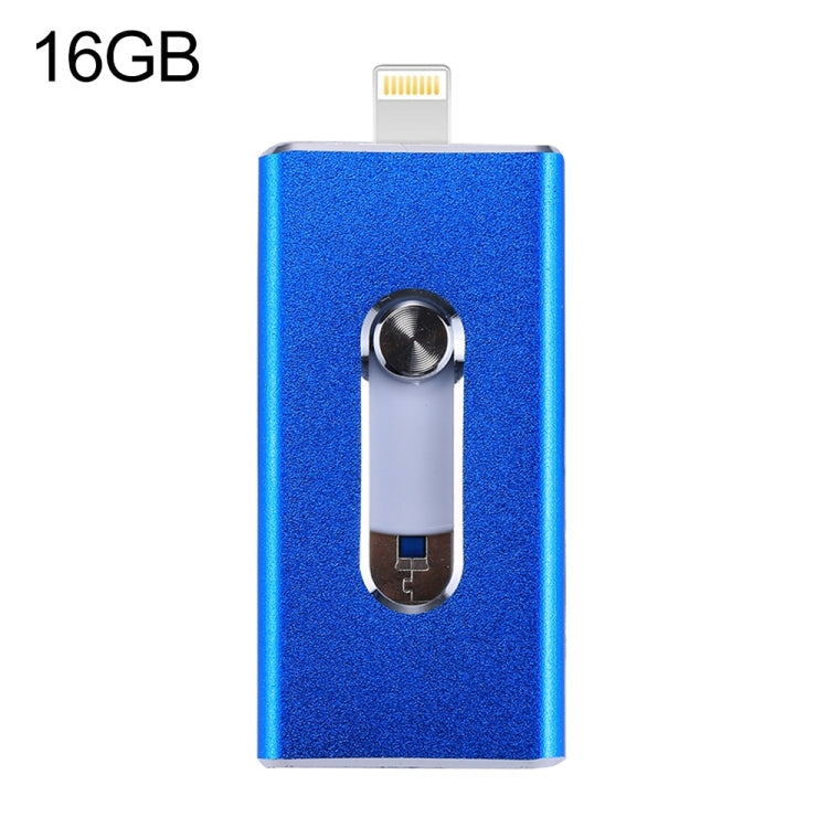 RQW-02  3 in 1 USB 2.0 & 8 Pin & Micro USB 16GB Flash Drive, RQW-02 Black, RQW-02 Gold, RQW-02 Blue, RQW-02 Red, RQW-02 Silver