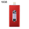 RQW-02  3 in 1 USB 2.0 & 8 Pin & Micro USB 16GB Flash Drive, RQW-02 Black, RQW-02 Gold, RQW-02 Blue, RQW-02 Red, RQW-02 Silver