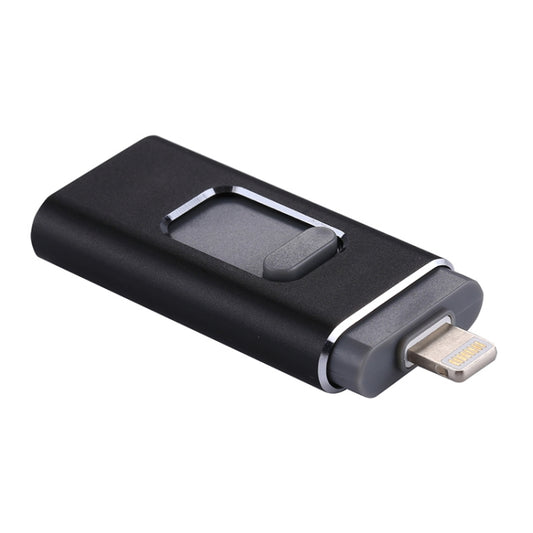 easyflash RQW-01B 3 in 1 USB 2.0 & 8 Pin & Micro USB 32GB Flash Drive, RQW-01B Black