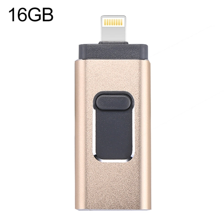 easyflash RQW-01B 3 in 1 USB 2.0 & 8 Pin & Micro USB 16GB Flash Drive, RQW-01B Rose Gold, RQW-01B Silver, RQW-01B Black, RQW-01B Gold