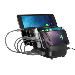 ORICO DUK-5P 40W 5 USB Ports Smart Charging Station with Phone & Tablet Stand