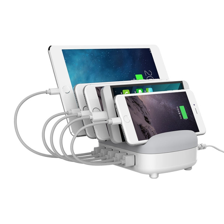 ORICO DUK-5P 40W 5 USB Ports Smart Charging Station with Phone & Tablet Stand