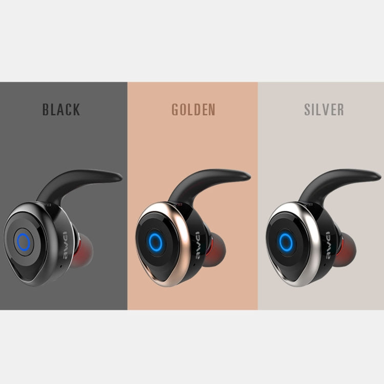 AWEI T1 Sports Headset IPX4 Waterproof Wireless Bluetooth V4.2 Stereo Earphone, Support TWS, T1