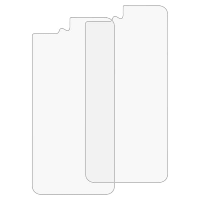 2 PCS for iPhone 8 Plus & 7 Plus 0.3mm 9H Surface Hardness 2.5D Curved Edge Explosion-proof Premium Tempered Glass Back Screen Protector, For 8P & 7P