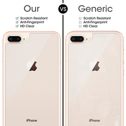 2 PCS for iPhone 8 Plus & 7 Plus 0.3mm 9H Surface Hardness 2.5D Curved Edge Explosion-proof Premium Tempered Glass Back Screen Protector, For 8P & 7P