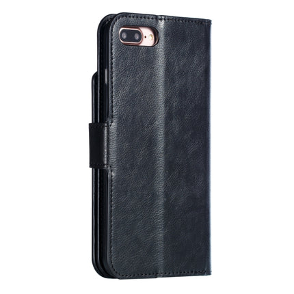Litchi Texture Horizontal Flip Leather Case for iPhone 7 Plus, with Nine Card Slots & Wallet & Photo Frame