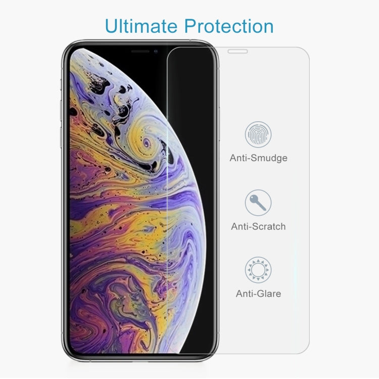 For iPhone XS Max 100pcs 9H 2.5D Tempered Glass Film, For iPhone XS Max(100pcs)