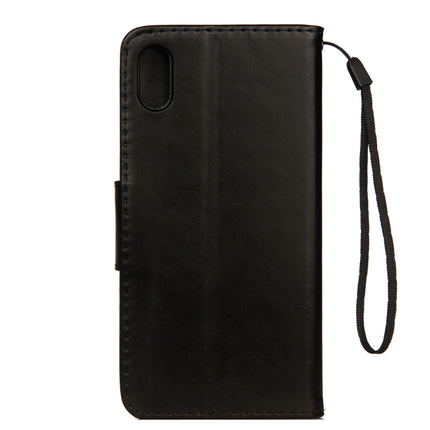 For iPhone XR Embossed Butterfly Pattern Horizontal Flip Leather Case with Card Slot & Holder & Wallet & Lanyard, For XR