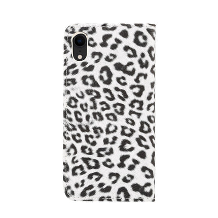 For iPhone XR Leopard Pattern Horizontal Flip Leather Case with Holder & Card Slots, For XR