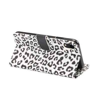 For iPhone XR Leopard Pattern Horizontal Flip Leather Case with Holder & Card Slots